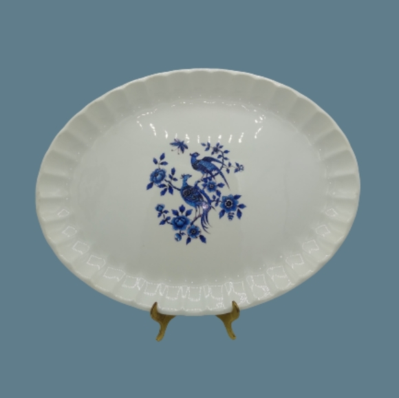 WS George Bolero Pheasant Floral Serving Platter Vintage Signed Numbered Rare - Picture 1 of 11